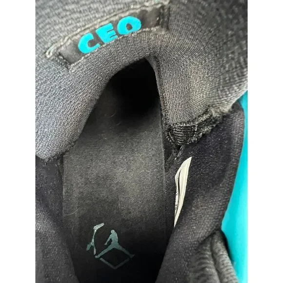 Nike Air‎ Jordan XXXII 32 CEO Black Rapid Teal White Size 12 Men's Sneakers - Picture 5 of 11